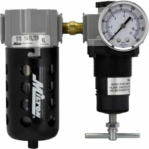 Best Sale ๐ฏ Milton 1106 Deluxe Filter/Regulator Polycarbonate Bowl w/Metal Guard 1/4" NPT 150 PSI 40 Micron ๐ 2 Best Sale ๐ฏ Milton 1106 Deluxe Filter/Regulator Polycarbonate Bowl w/Metal Guard 1/4" NPT 150 PSI 40 Micron ๐ - Image 2