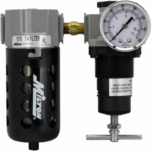 Best Sale ๐ฏ Milton 1106 Deluxe Filter/Regulator Polycarbonate Bowl w/Metal Guard 1/4" NPT 150 PSI 40 Micron ๐ 1 Best Sale ๐ฏ Milton 1106 Deluxe Filter/Regulator Polycarbonate Bowl w/Metal Guard 1/4" NPT 150 PSI 40 Micron ๐