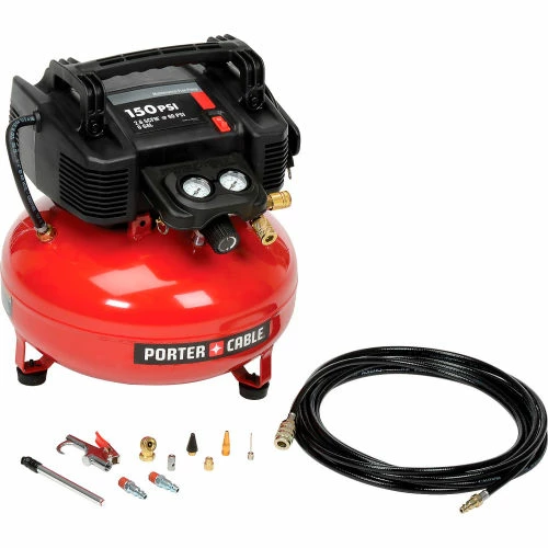Coupon ๐ฅ Porter Cable® C2002-WK, Portable Electric Air Compressor, 0.8 HP, 6 Gallon, Pancake, 2.6 CFM ๐ 3 Coupon ๐ฅ Porter Cable® C2002-WK, Portable Electric Air Compressor, 0.8 HP, 6 Gallon, Pancake, 2.6 CFM ๐ - Image 3