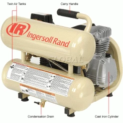 Best reviews of 🎁 Ingersoll Rand P1IU-A9, Portable Electric Air Compressor, 1 HP, 4 Gallon, Twin Stack, 3.2 CFM 🛒 -Air Compressors & Accessories SHOP 634158 1wco