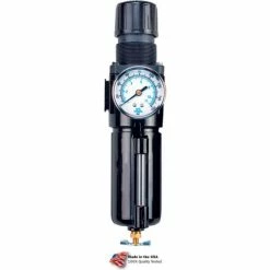 New 😀 Arrow Pneumatics Arrow Integral Filter/Regulator With Gauge B754GW, Zinc Bowl, 1/2" NPT, 250 PSI 🎉