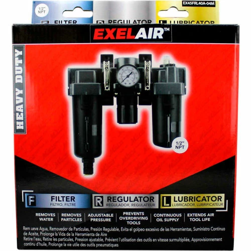 Brand new ๐ฅฐ Exelair EX45FRL40A-04M Filter/Regulator/Lubricator Metal Bowl 1/2" NPT 145 PSI 40 Micron ๐งจ 4 Brand new ๐ฅฐ Exelair EX45FRL40A-04M Filter/Regulator/Lubricator Metal Bowl 1/2" NPT 145 PSI 40 Micron ๐งจ - Image 4