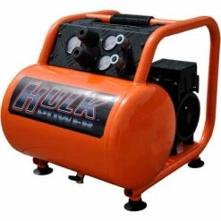 Flash Sale 🥰 EMAX Portable Silent Air Electric Compressor 1.5 HP 5 Gal 5.29 CFM Dual Regulator ❤️